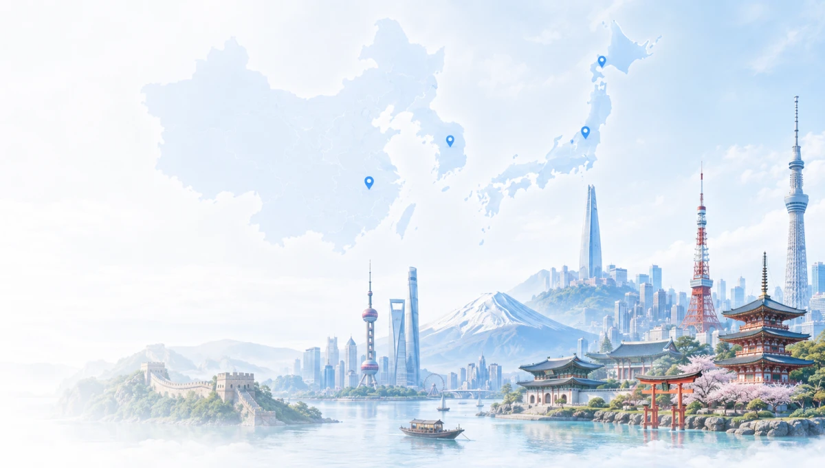 China, Japan & South Korea